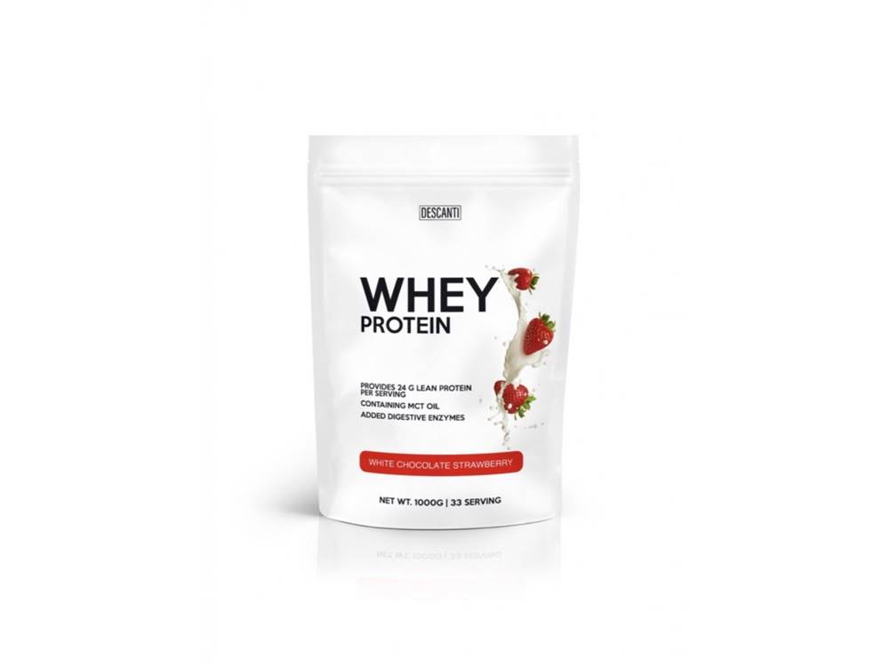 Descanti Descanti Whey Protein White Chocolate Strawberry 500G