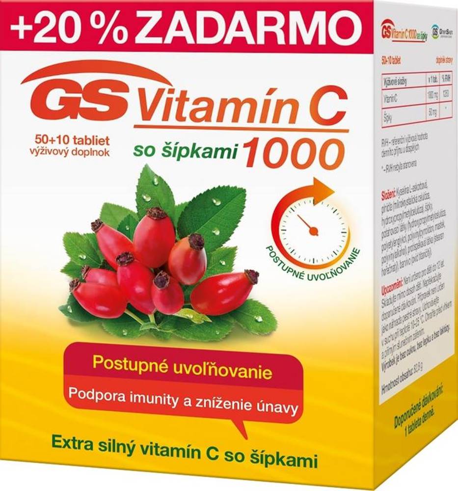 GS GS Vitamín C 1000 so šípkami 2016