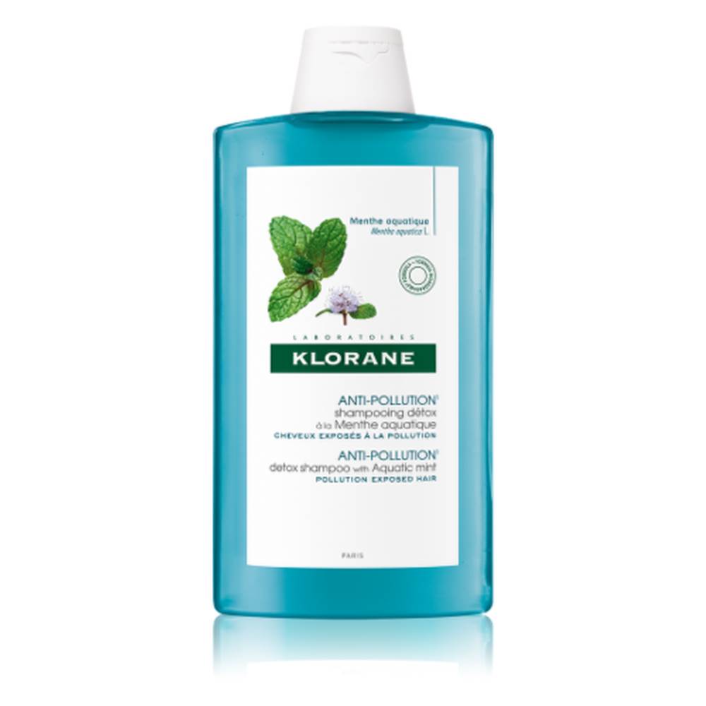 Klorane KLORANE Detoxikačný šampón s mätou vodnou pre vlasy vystavené znečistenému ovzdušiu 400 ml