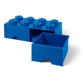 LEGO® Tmavomodrý úložný box s dvoma zásuvkami , značky LEGO®