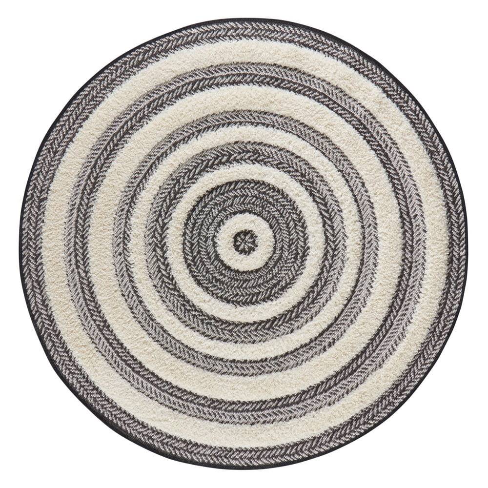 Mint Rugs Sivo-biely koberec  Handira Circle, ⌀ 160 cm, značky Mint Rugs