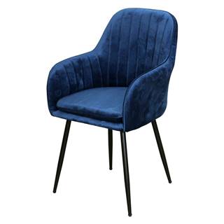 IDEA Nábytok Jedálenská stolička DELTA modrý zamat, značky IDEA Nábytok