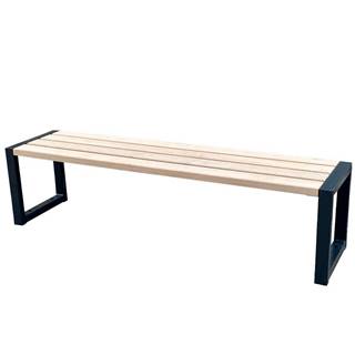 Moderná lavica prírodné drevo
