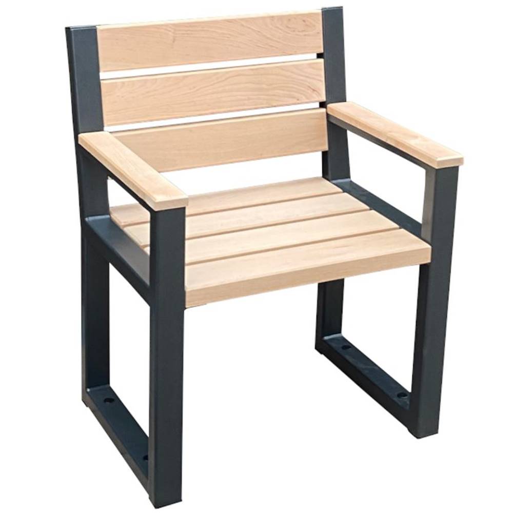MERKURY MARKET Moderná stolička s opierkami prírodné drevo, značky MERKURY MARKET