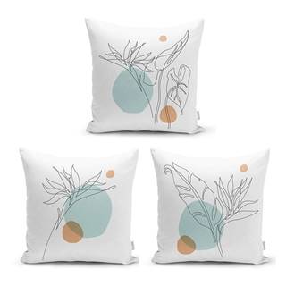 Minimalist Cushion Covers Súprava 3 obliečok na vankúše  Drawing Modern, 45 x 45 cm, značky Minimalist Cushion Covers