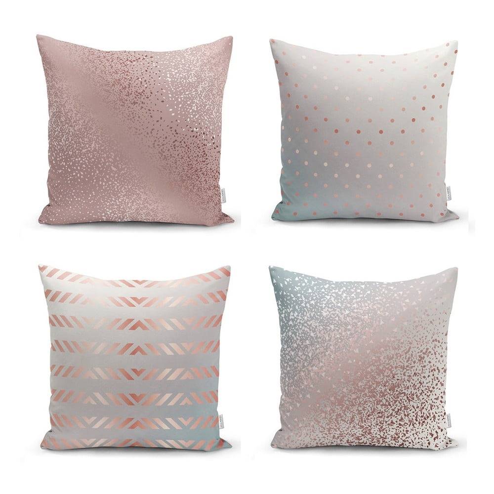 Minimalist Cushion Covers Súprava 4 obliečok na vankúše  All About Pastel, 45 x 45 cm, značky Minimalist Cushion Covers