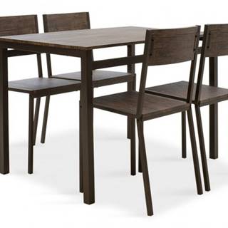 Jedálenský set Mabel - 4x stolička, 1x stôl