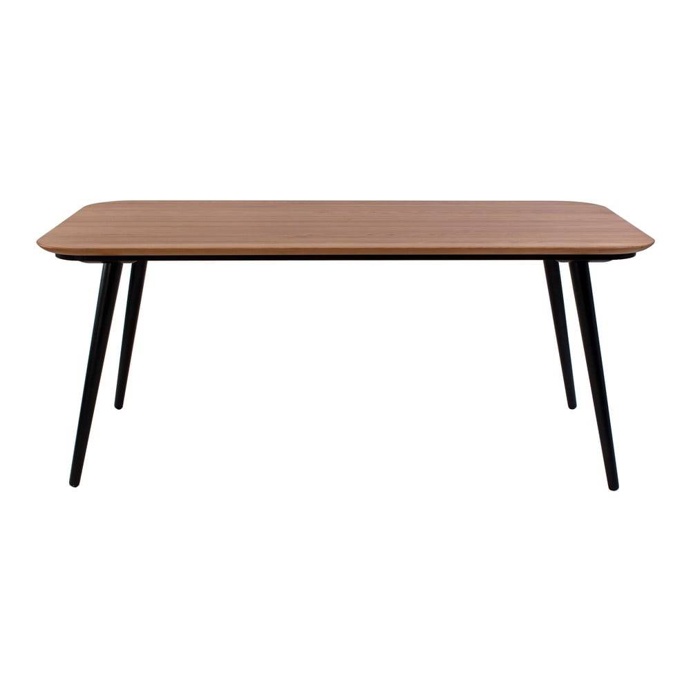 Ragaba Jedálenský stôl z jaseňového dreva s čiernymi nohami  Contrast, 180 x 90 cm, značky Ragaba