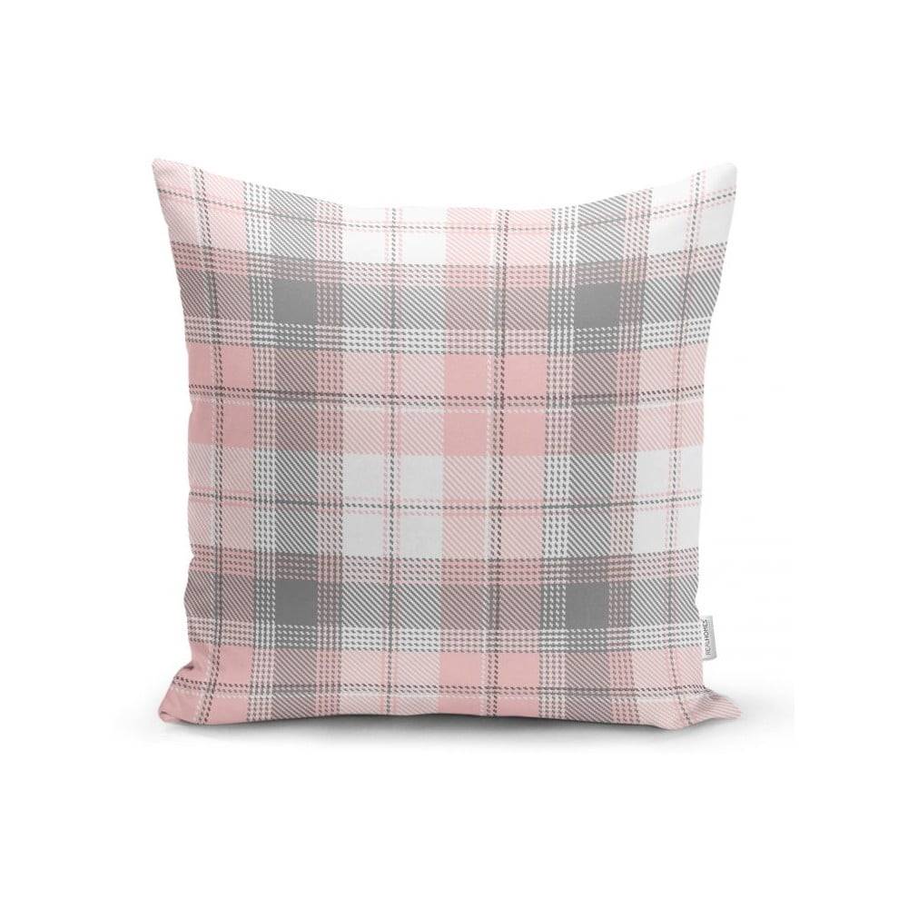 Minimalist Cushion Covers Sivo-ružová dekoratívna obliečka na vankúš  Flannel, 45 x 45 cm, značky Minimalist Cushion Covers
