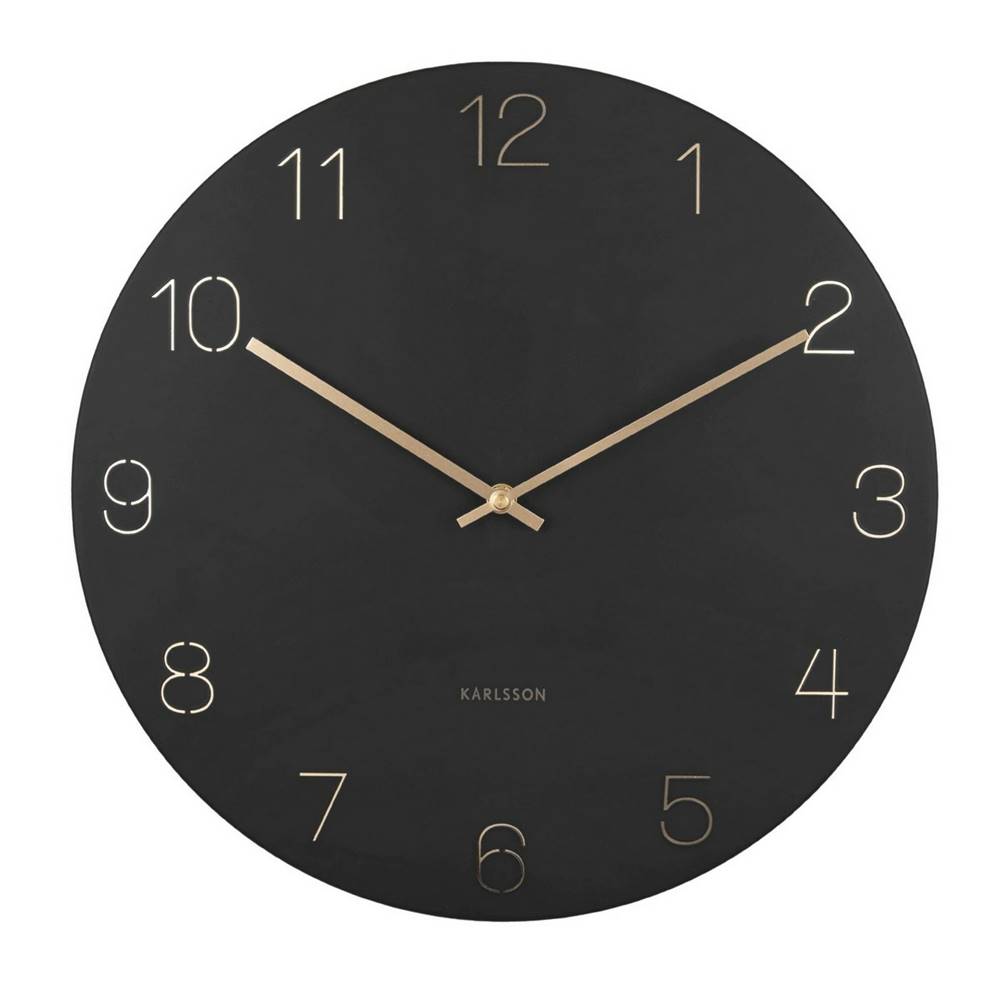 Karlsson  5762BK dizajnové nástenné hodiny, pr. 40 cm, značky Karlsson
