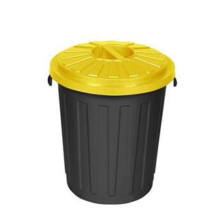 Teddies Plastový odpadkový kôš Mattis 45 l, žltá, značky Teddies