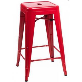 ArtD  Barová stolička Paris 66cm inšpirovaná Tolix červená, značky ArtD