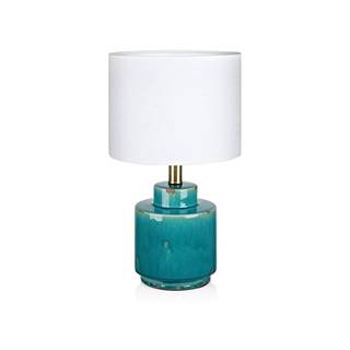 Markslöjd Modro-biela stolová lampa  Cous, značky Markslöjd