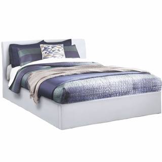 Kondela Manželská posteľ s úložným priestorom biela 180x200 KERALA, značky Kondela