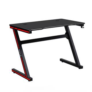 Herný stôl/počítačový stôl čierna/červená MACKENZIE 100cm