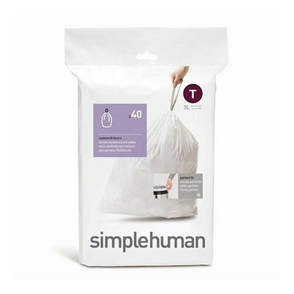 Simplehuman  Vrecká do odpadkového koša T 3 l, 40 ks, značky Simplehuman
