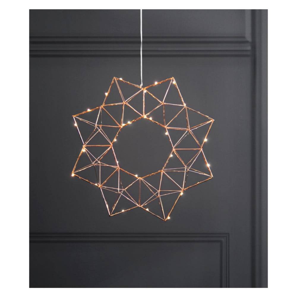 Star Trading Medená svetelná LED dekorácie  Edge, ø 30 cm, značky Star Trading