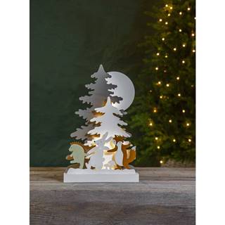 Star Trading Vianočná drevená svetelná LED dekorácia  Forest Friends, výška 44 cm, značky Star Trading