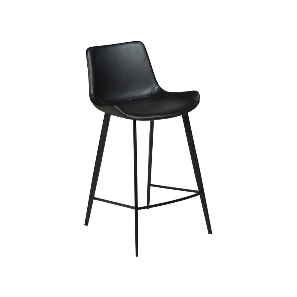 DAN-FORM Denmark Čierna koženková barová stolička  Hype, značky DAN-FORM Denmark