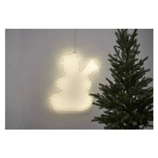 Star Trading Závesná svietiaca LED dekorácia  Lumiwall Snowman, výška 50 cm, značky Star Trading
