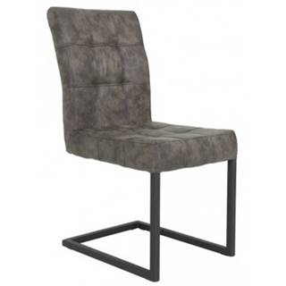Jedálenská stolička Donna, hnedá vintage optika kože