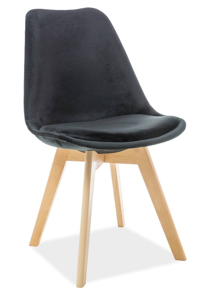 Signal  Jedálenská stolička Dior Velvet / buk, značky Signal