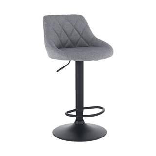 Barová stolička látka sivá/čierna TERKAN P1 poškodený tovar