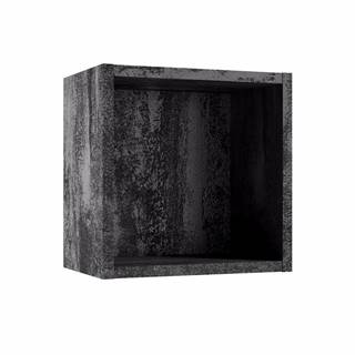 MERKURY MARKET Kúpeľňová skrinka Qubik čierny betón 30x30x20, značky MERKURY MARKET