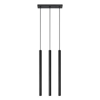 Čierne závesné svietidlo Nice Lamps Fideus, dĺžka 30 cm