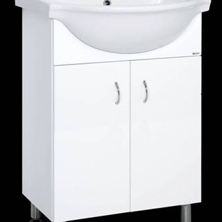 Kúpeľňová skrinka s umývadlom Multi Pro 55,5x42,4 cm biela PRO55NOVA