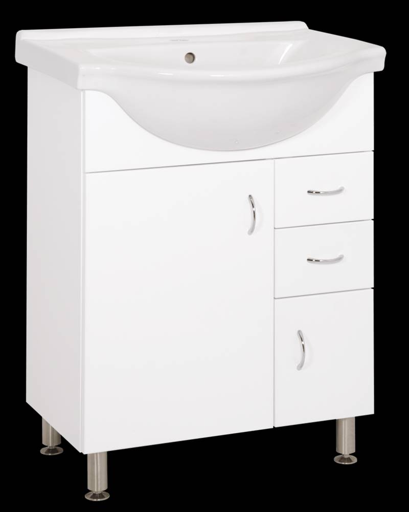 Keramia Kúpeľňová skrinka s umývadlom  Pro 65,8x51,4 cm biela PRO65DV, značky Keramia