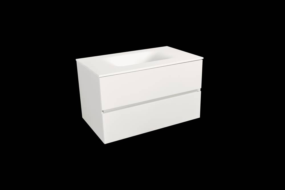 Naturel Kúpeľňová skrinka s umývadlom bílá mat  Verona 66x51,2x52,5 cm biela mat VERONA66BMBM, značky Naturel