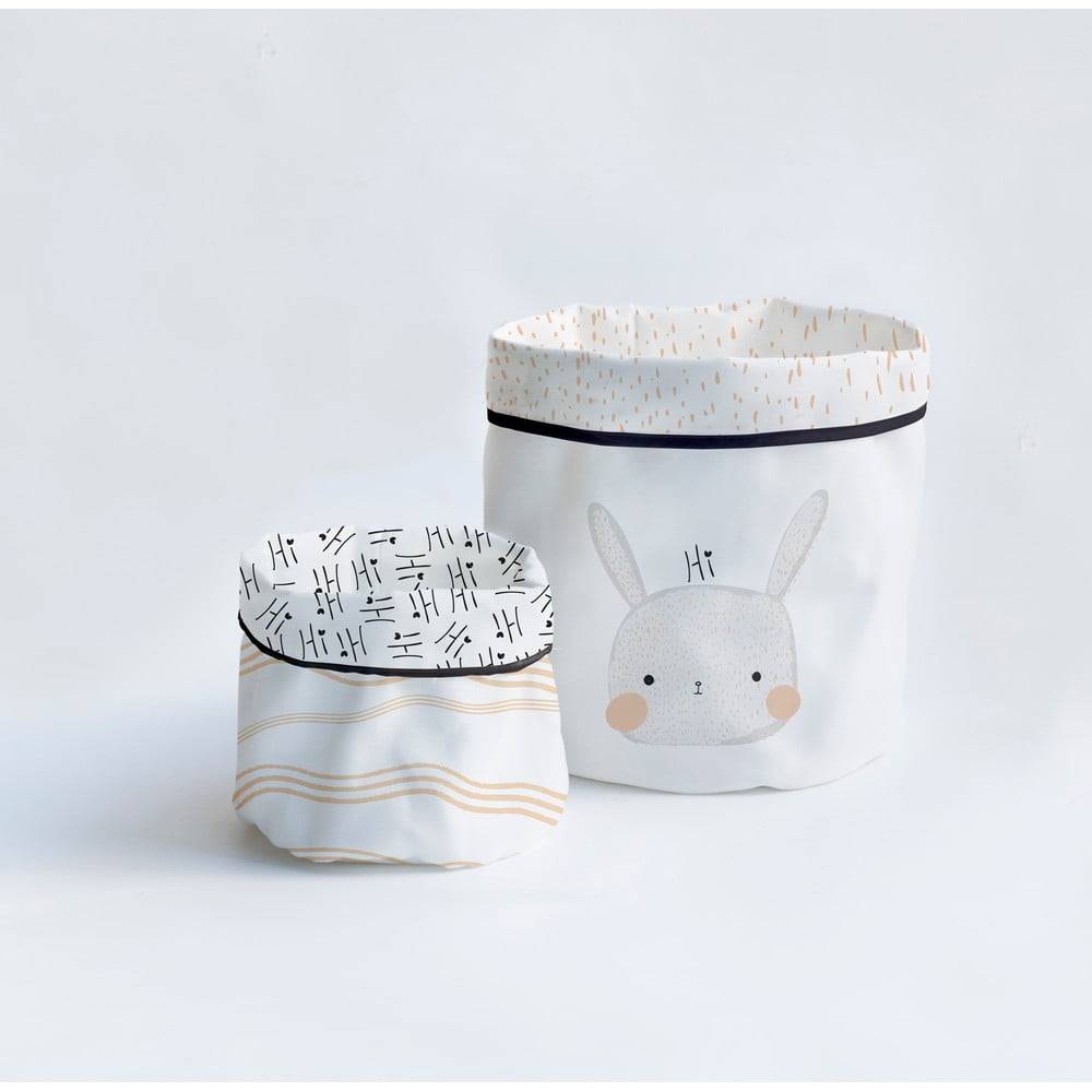 Madre Selva Súprava 2 textilných úložných košíkov Little Nice Things Bunny, značky Madre Selva