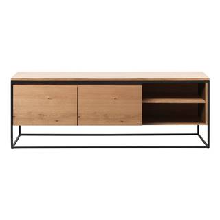 TV komoda s dubovou dyhou Unique Furniture Rivoli