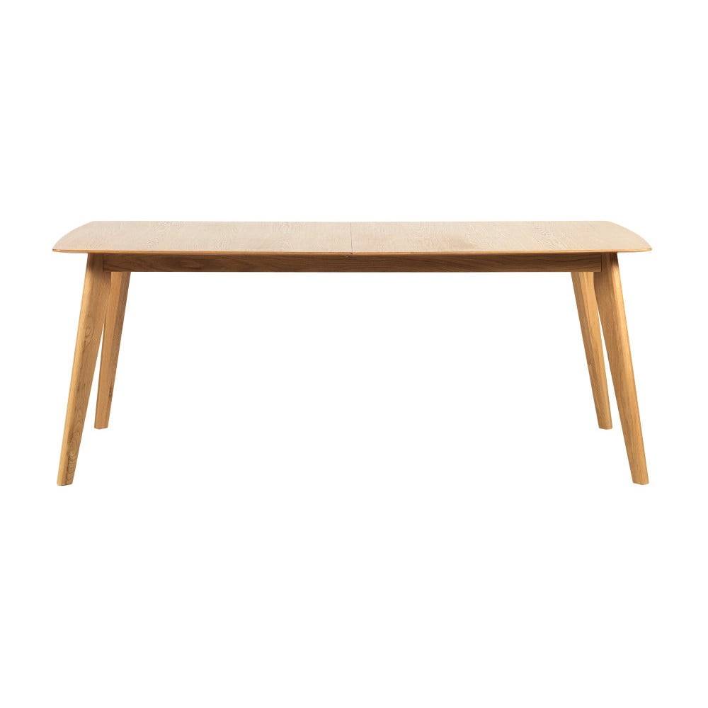 Rowico Rozkladací jedálenský stôl s nohami z dubového dreva  Frey, 190 x 90 cm, značky Rowico
