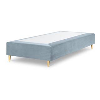 Cosmopolitan Design Svetlomodrá zamatová jednolôžková posteľ Milo Casa Lia, 90 x 200 cm, značky Cosmopolitan Design