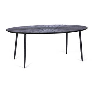 Bonami Selection Čierny záhradný stôl s artwood doskou  Marienlist, 190 x 115 cm, značky Bonami Selection