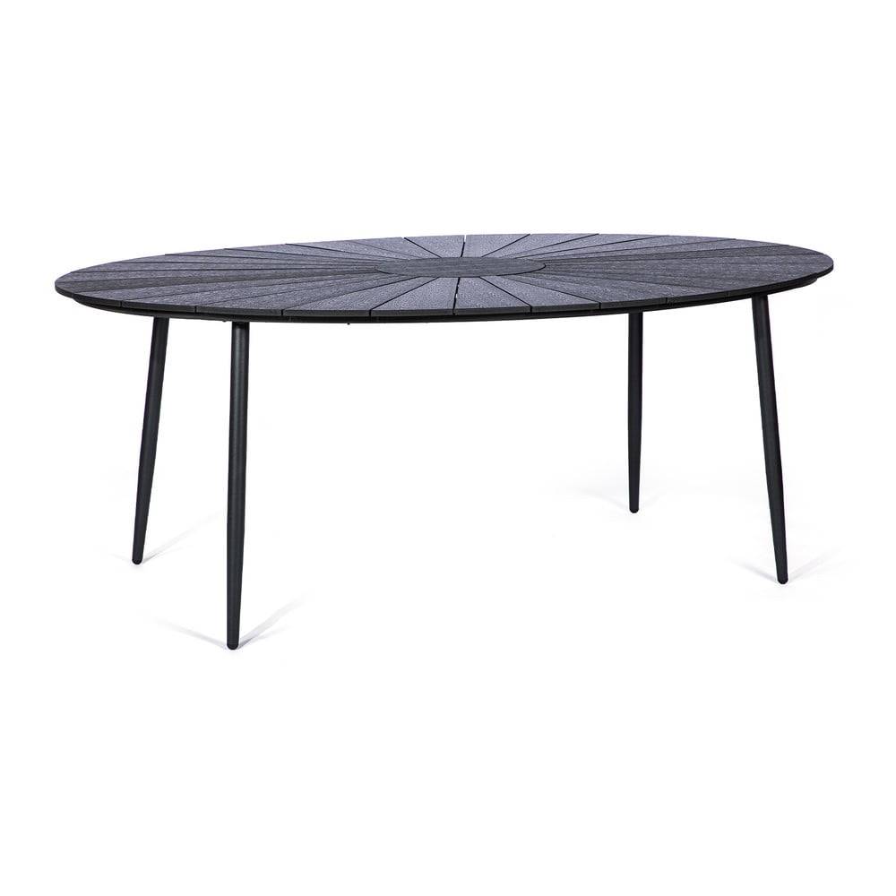 Bonami Selection Čierny záhradný stôl s artwood doskou  Marienlist, 190 x 115 cm, značky Bonami Selection