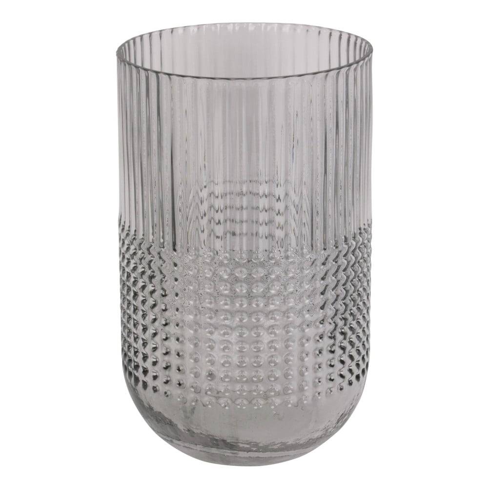 PT LIVING Sivá sklenená váza  Attract, výška 20 cm, značky PT LIVING
