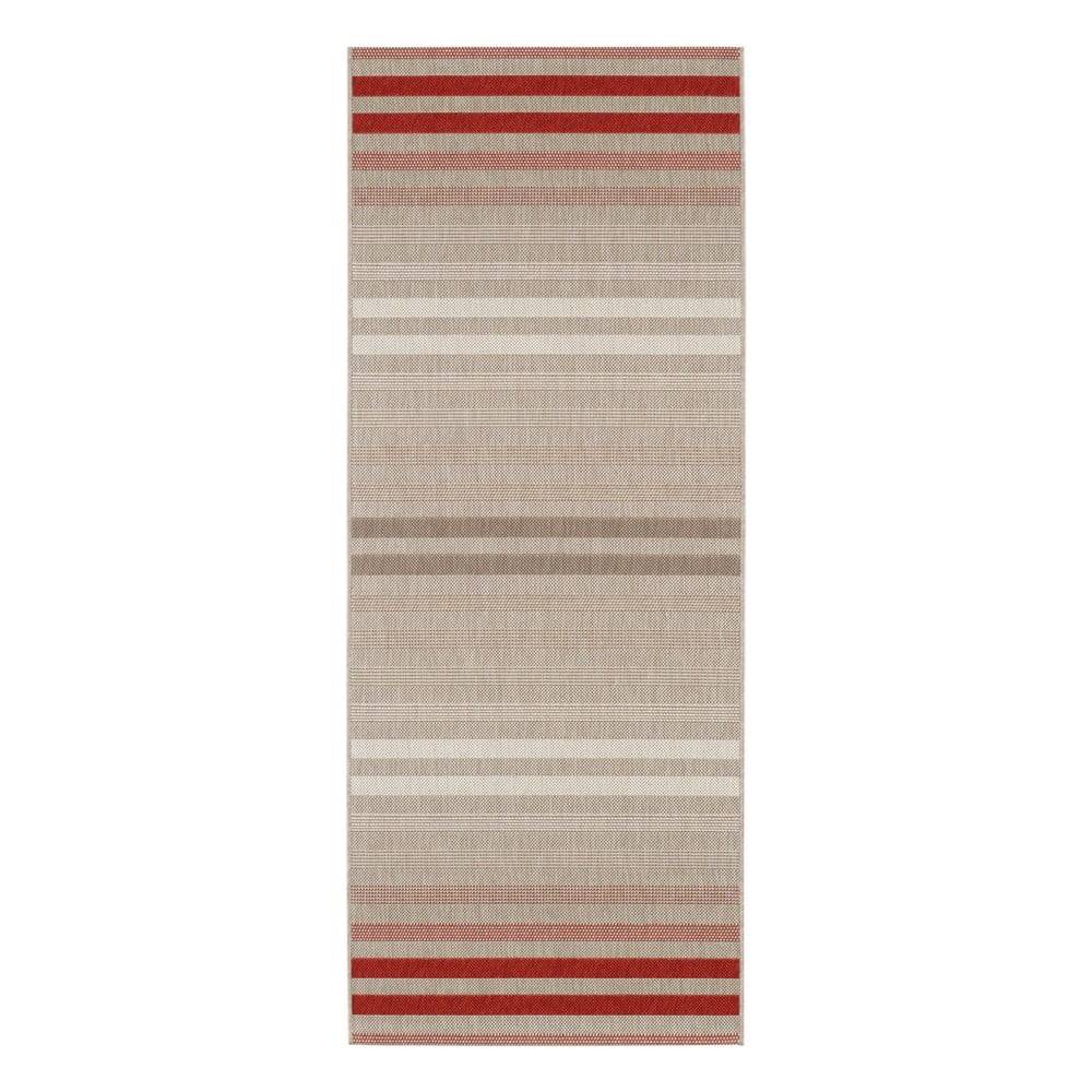 NORTHRUGS Červeno-krémový vonkajší koberec  Paros, 80 x 200 cm, značky NORTHRUGS