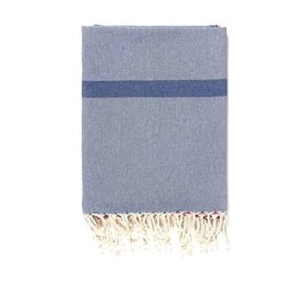 Kate Louise Modro-sivá osuška s prímesou bavlny  Cotton Collection Line Blue Grey Pink, 100 × 180 cm, značky Kate Louise