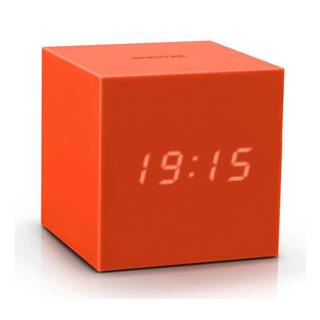 Gingko Oranžový LED budík  Gravitry Cube, značky Gingko