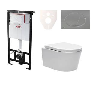 Závesný WC set SAT Brevis do ľahkých stien / predstenová