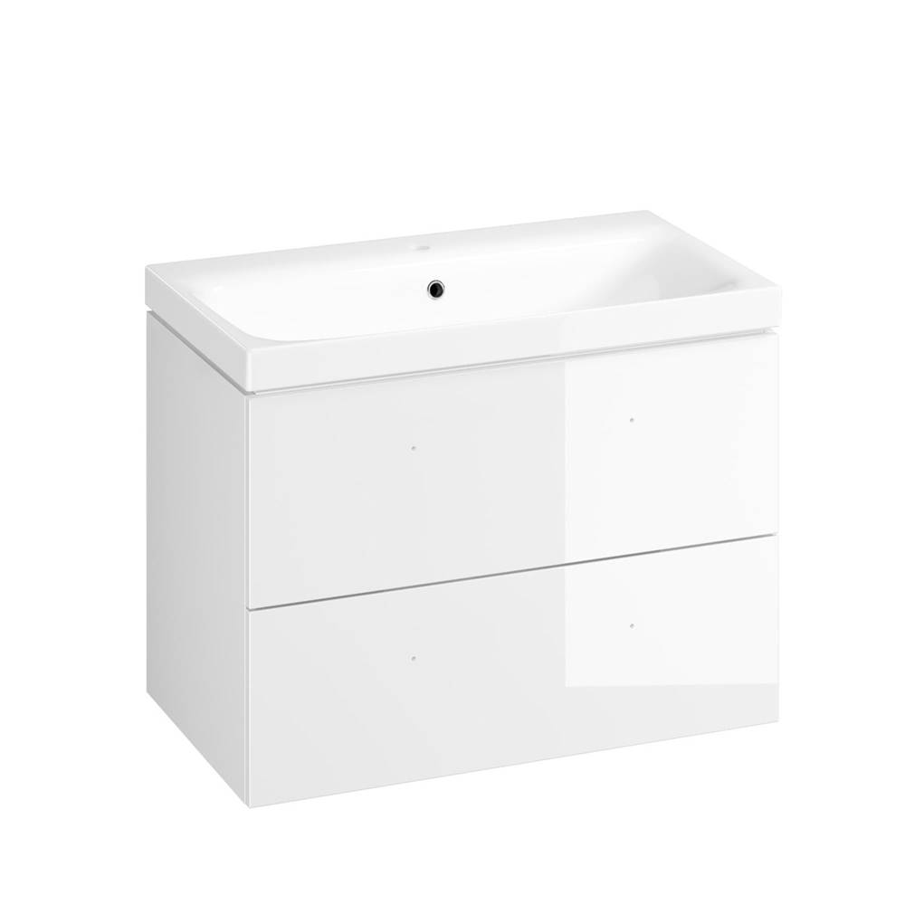 Cersanit Kúpeľňová skrinka s umývadlom  Medley 80x61.5x45 cm biela lesk S801-351-DSM, značky Cersanit