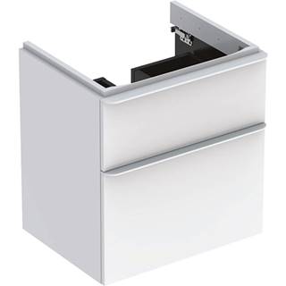 Kúpeľňová skrinka pod umývadlo Geberit Smyle Square 58,4x62x47 cm biela