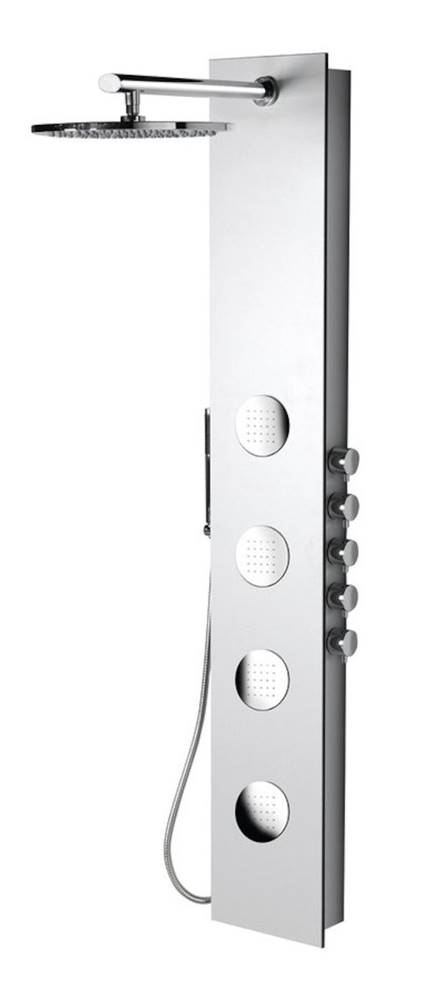 Sapho Sprchový panel  5SIDE ROUND s pákovou batériou biela, značky Sapho