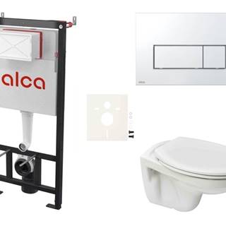 Cenovo zvýhodnený závesný WC set Alca do ľahkých stien / predstenová montáž + WC S-Line S-line Pre