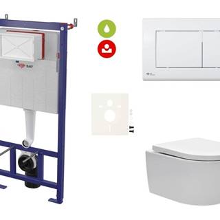 Cenovo zvýhodnený závesný WC set SAT do ľahkých stien / predstenová montáž + WC SAT Brevis SIKOSSBR20KECO