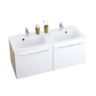 Kúpeľňová skrinka pod umývadlo Ravak chróme 120x49 cm cappuccino/biela