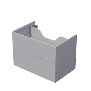 Kúpeľňová skrinka pod dosku se 2 zásuvkami Naturel Ratio 80x56x50 cm v šedej farbe mat